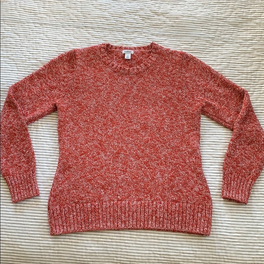 LL Bean Cotton Ragg Sweater EUC